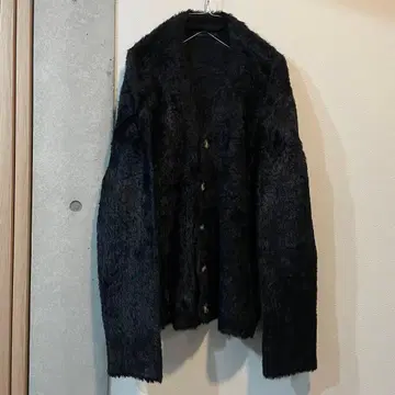 ZARA 모헤어 니트 가디건 블랙