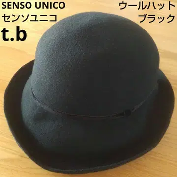 센소유니코 t.b 울 햇 볼러 햇 블랙 블랙