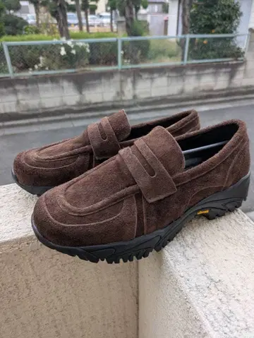 VIBRAM x OPENING ACT 가죽 스웨이드 로퍼 스니커즈