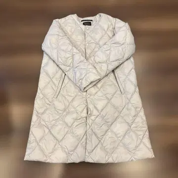 NATURAL LAUNDRY 퀼팅 다운 롱 코트