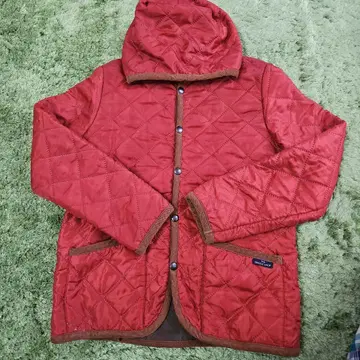 THE SMOCK SHOP 오렌지 퀼팅 자켓 S 사이즈