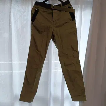 sacai 18AW 벨로아 포켓 벨트 스트레이트 팬츠