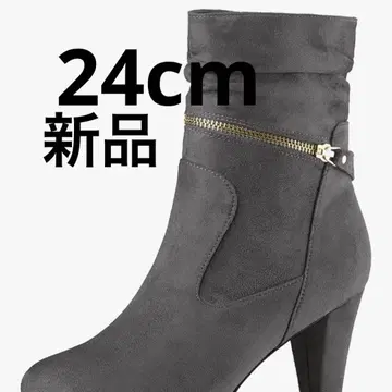 Perphy] 미드 카프 부츠 통굽 블록 힐 여성용 (24)