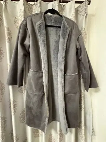 테치치 그레이 롱 코트