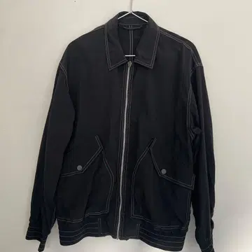 블랙 지퍼 자켓 GU