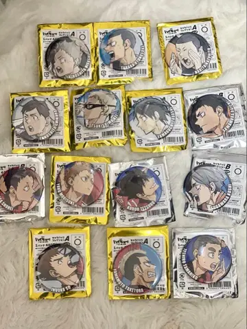 하이큐 쓰레기장의 결전 캔뱃지 14개 묶음 판매