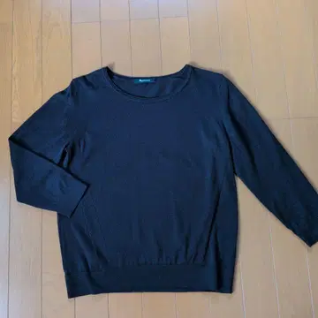 아쿠아 스큐텀 네이비 8 크루넥 니트 스웨터