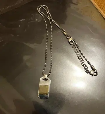 EMPORIO ARMANI 엠포리오 아르마니 도그택 목걸이