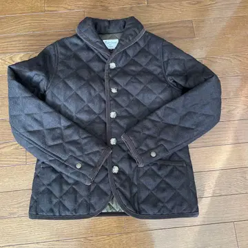 르 미노르 다크 브라운 퀼팅 자켓