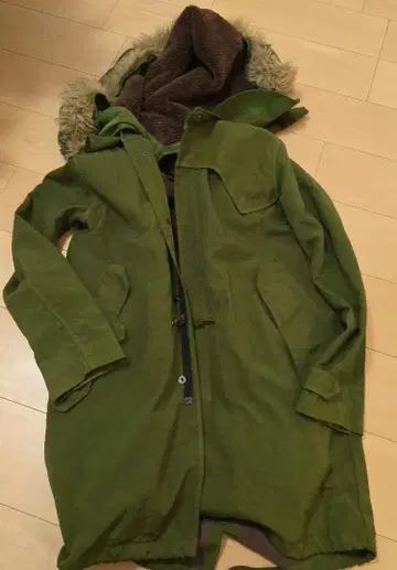 Varde77 보아 라이너 모즈 코트 나일론 모즈 코트