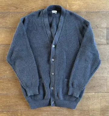 남성용 steven alan 다크 그레이 가디건 니트 L 사이즈