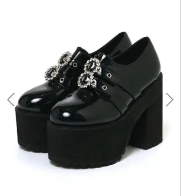 BUBBLES 더블 버클 통굽 신발