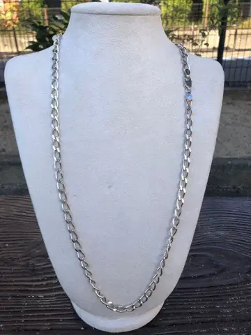 925 실버 체인 목걸이 약 80cm