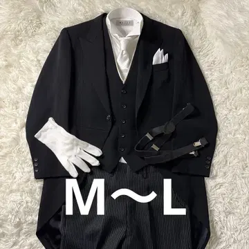 새상품급 럭셔리 세트 결혼식 아버지 모닝 수트 연미복 8점 세트 A5