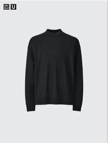 유니클로 U 메리노 블렌드 모크넥 스웨터 유니클로 택 포함 새상품