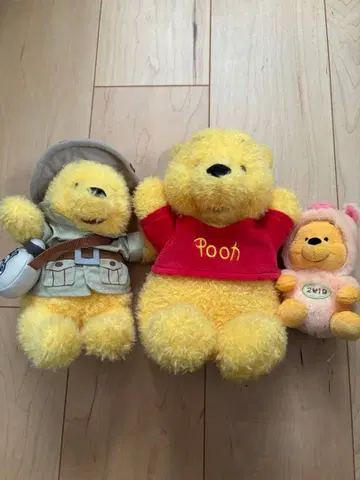 디즈니 푸우 봉제 인형 세트