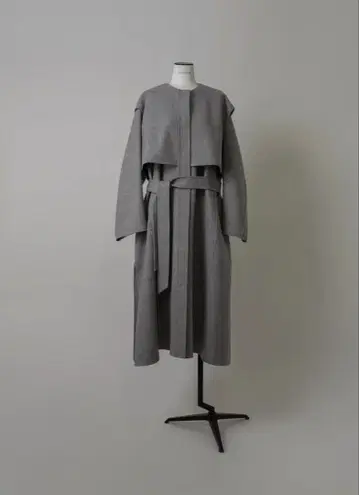 LOHEN 레이어드 롱 리버 코트