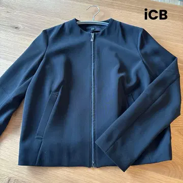 iCB, 온워드, 노카라 자켓, 자켓, 블랙