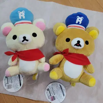 헤이세이 레트로 리락쿠마 마린 헌팅 캡 봉제 인형 봉제 인형 코리락쿠마