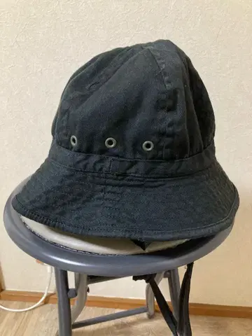 1998년제 프랑스군 디저트 카모 버킷 햇 블랙 염색 58cm