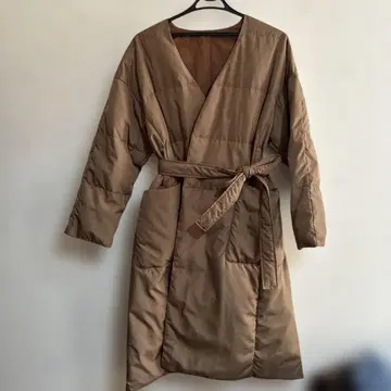 FURRY RATE 롱 다운 리버서블 브라운 계열