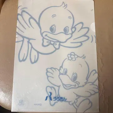 A4 사이즈 귀여운 물새 클리어 파일