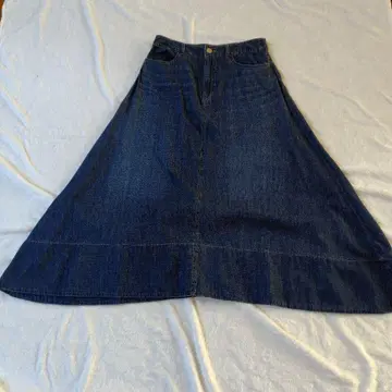 [쿠미쿄쿠] 데님 플레어 스커트 size 6