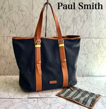 Paul Smith 토트백 네이비/브라운