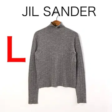 H3787-87 질 샌더 울 퍼넬 넥 니트탑 Y2K