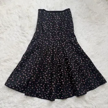 실크 혼방 Mame Kurogouchi 마메쿠로구치 금목서 스커트