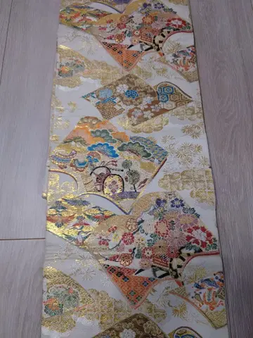 화려한 금실 무늬 후쿠로 오비