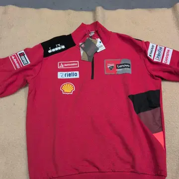 Ducati Half-Zip Replica 트레이닝복 L 레드/블랙