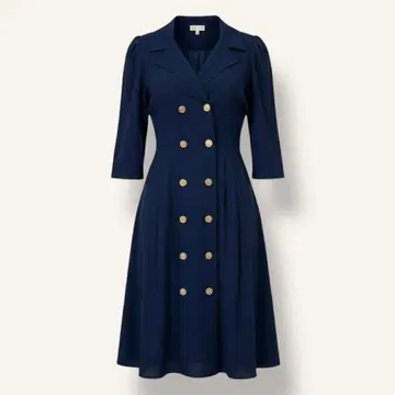 Stuart Alan USA제 네이비 원피스 더블 브레스트