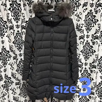 TATRAS 타트라스 다운 코트 퍼 블랙 3 A 라인