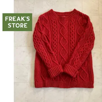 프릭스스토어 아란 편직 니트 스웨터