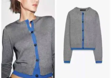 콤비 니트 가디건 M 사이즈