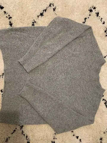 MOUSSY 그레이 긴팔 니트