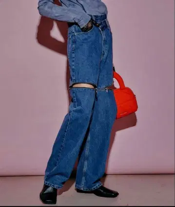 MAISON SPECIAL 사이드 슬래시 데님