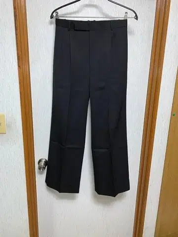 S 새상품 H BEAUTY&YOUTH 도스킨 2 플리츠 와이드 팬츠