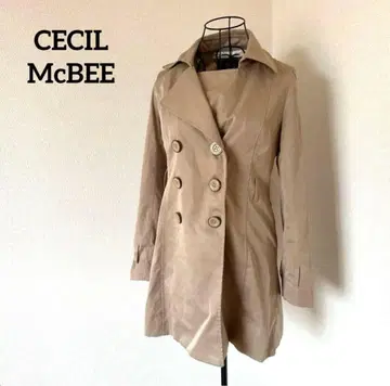 CECIL McBEE 베이지 스프링 코트 트렌치코트 M