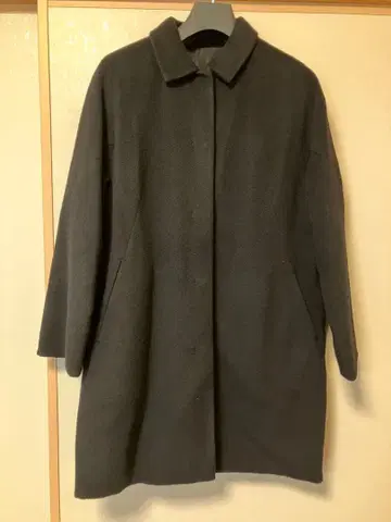 매지컬 써모 리버서블 울 코트/스텐카라 코트 블랙