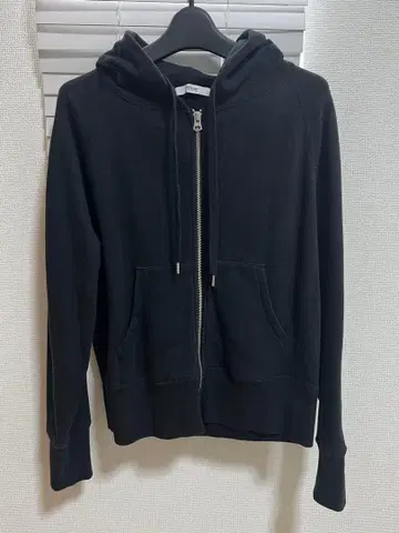 relume 블랙 풀 집업 후드티