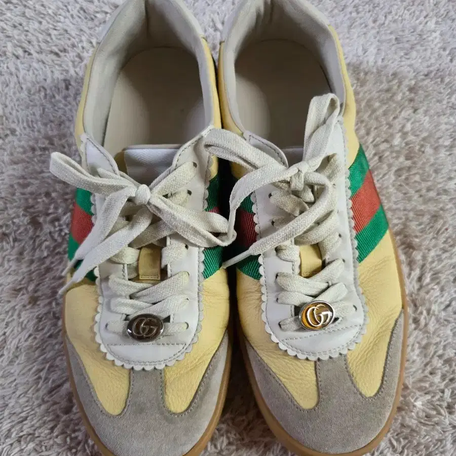 Gucci Web Leather Sneakers