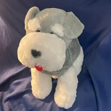 슈나우저 개 슈나와 밥 스탠드업 울트라 BIG 봉제 인형 미사용 새상품