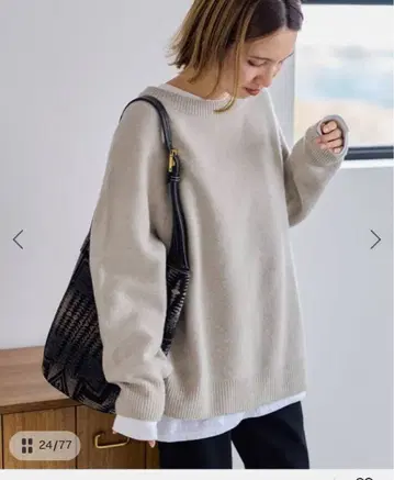 새상품급! 프레임워크 래글런 슬리브 와이드 니트