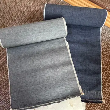 그레이 블루 무지 옷감 남자 옷