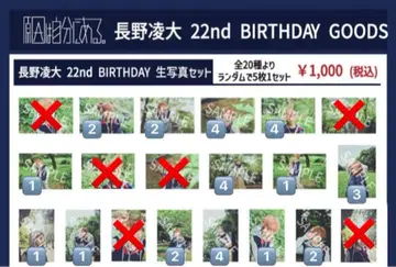 나가노 료타 원인은 자신에게. 22nd 생일 브로마이드