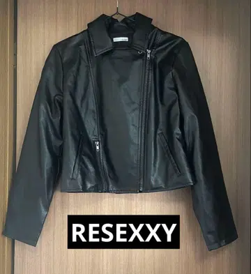 RESEXXY 리젝시 라이더 자켓 블랙 프리 사이즈