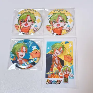 [큐큐라이브] 오란지~나 캔뱃지 특전 세트
