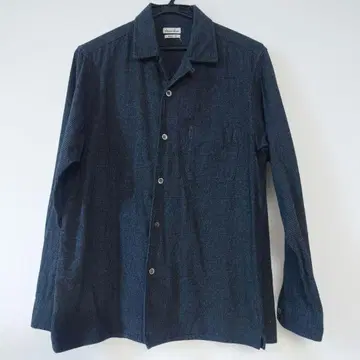 스티븐 앨런 글렌체크 플란넬 셔츠 그레이 S 일본제